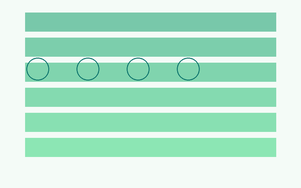 Mint tonlarda abstrakt komfort kompozisiyası